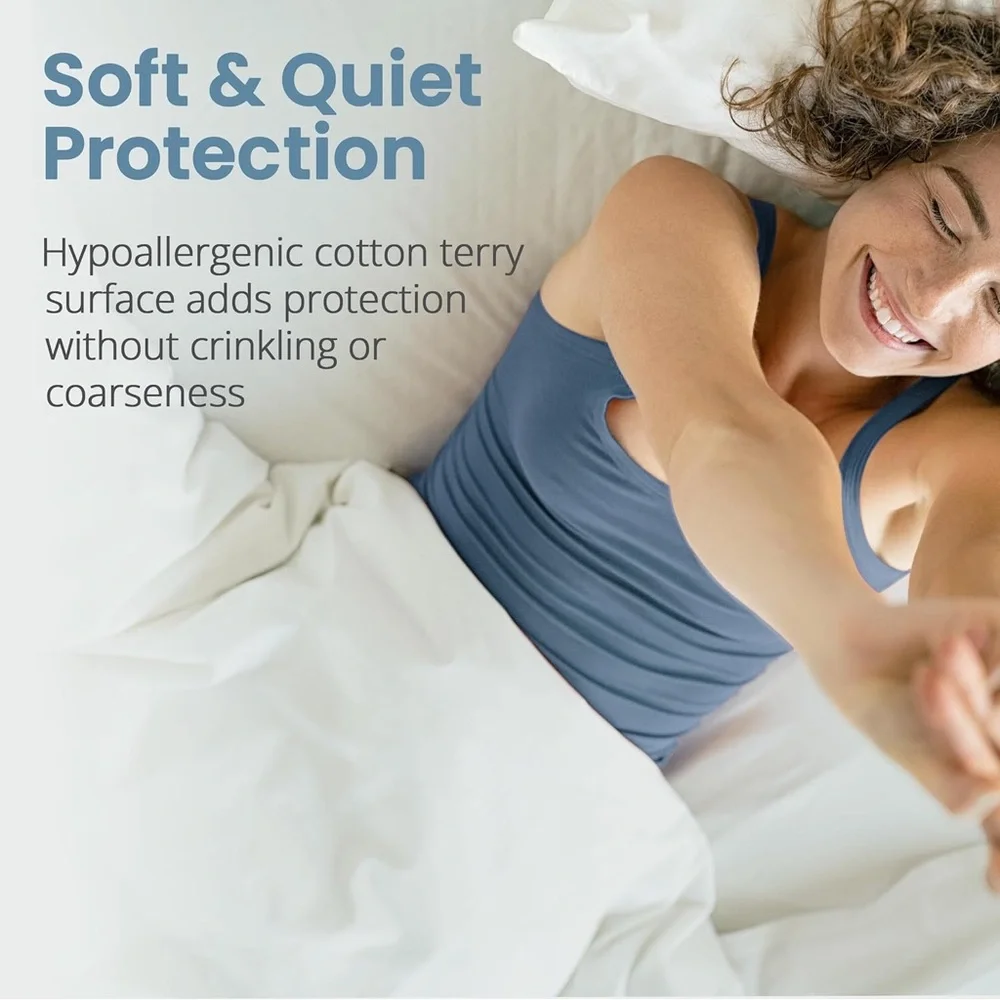 🌟 NWT SafeRest Premium Waterproof Twin XL Mattress Protector